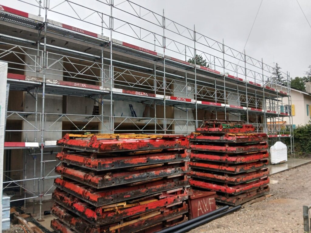 Chantier de construction de 4 villas jumelées